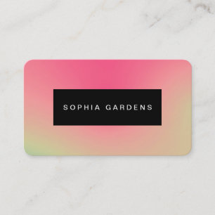 Name Plate - Soft Gradients Business Card