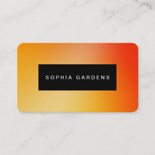 Name Plate - Soft Gradients Business Card
