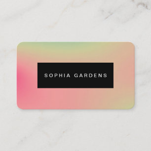 Name Plate - Soft Gradients Business Card
