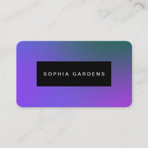 Name Plate - Soft Gradients Business Card