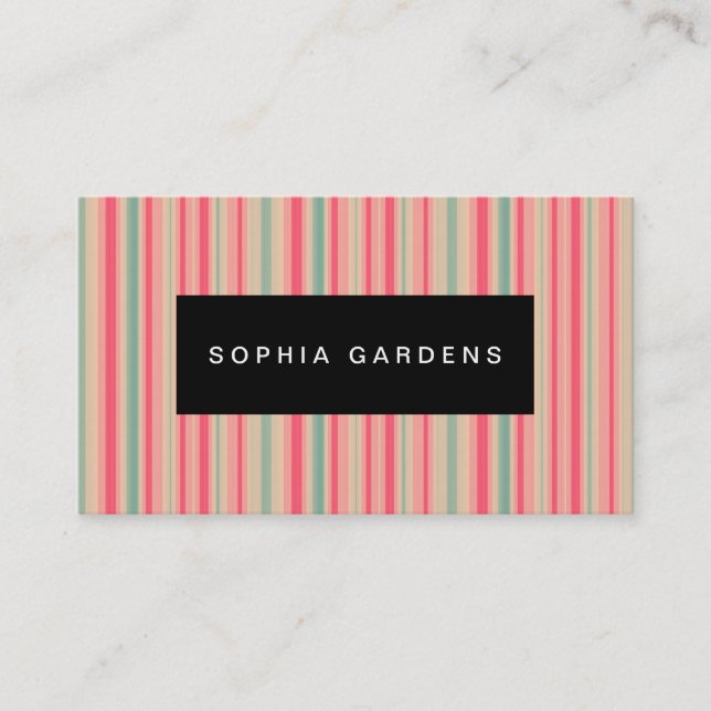 Name Plate - Stripes 310515 (10) Business Card (Front)