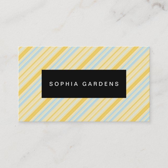 Name Plate - Stripes 310515 (4) Business Card (Front)