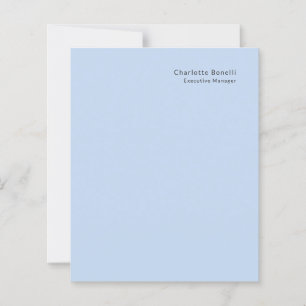 Name Professional Modern Minimalist Blue