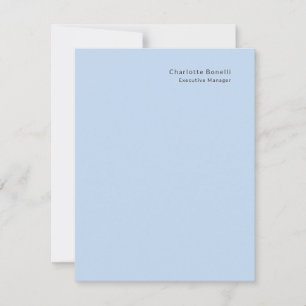 Name Professional Modern Minimalist Blue