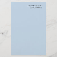 Name Professional Modern Minimalist Blue