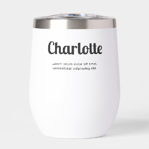 Name Retro Script White