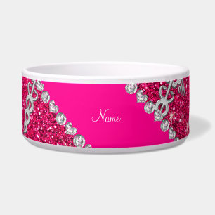Name rose pink glitter nurse hats silver caduceus
