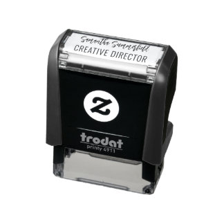 Name Signature and Job Title Self-inking Stamp