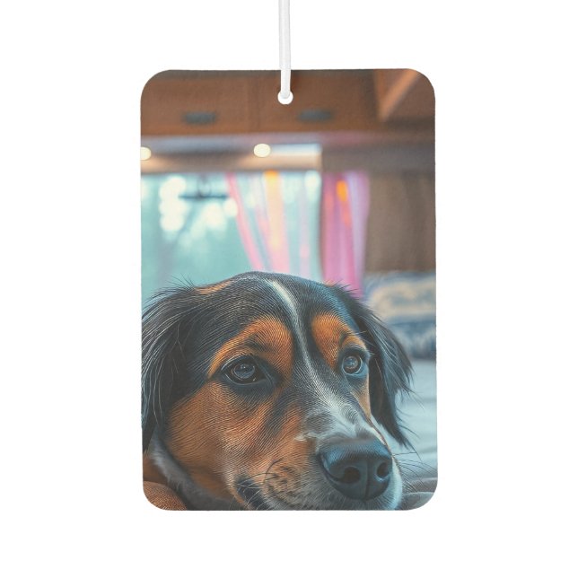 Name: Sleeping Dog Dreams Car Air Freshener (Front)