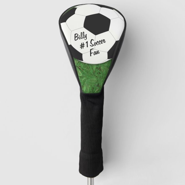  Name Soccer Fan Sports Design Golf Head Cover (Front)