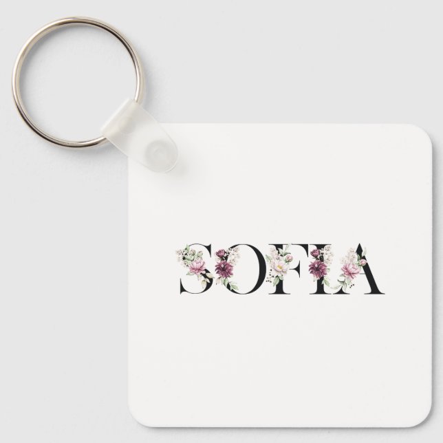 Name Sofia. Key Ring (Front)