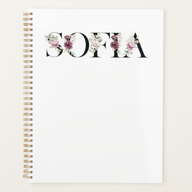 Name Sofia.My name is Sofia. Planner (Front)