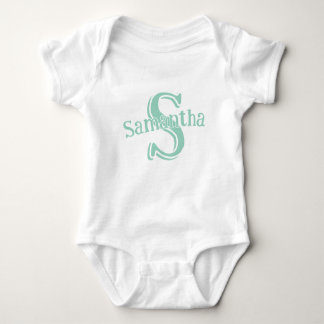 name-specific personalised design baby bodysuit