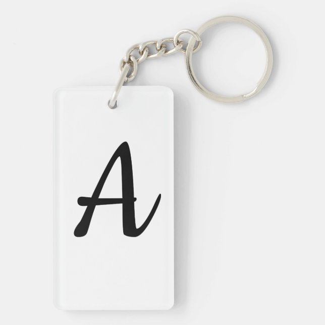 Name starting with A Key Ring (Back)