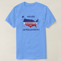 Name State Affiliation America Colours T-Shirt