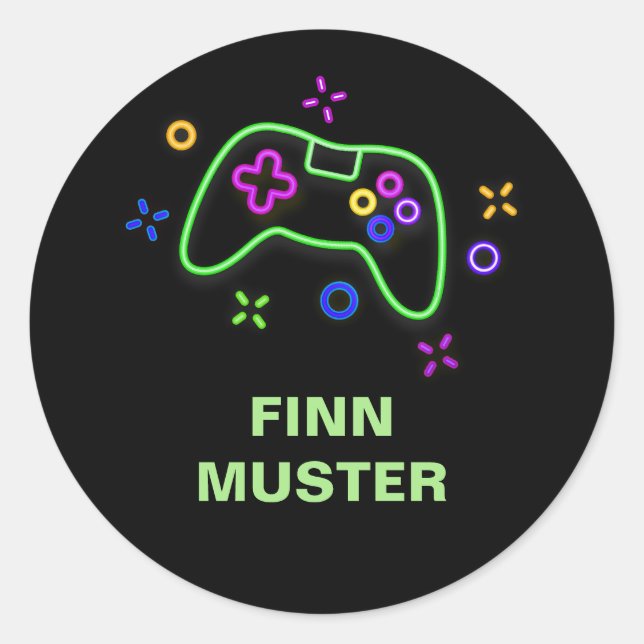 name sticker - game controller (Front)