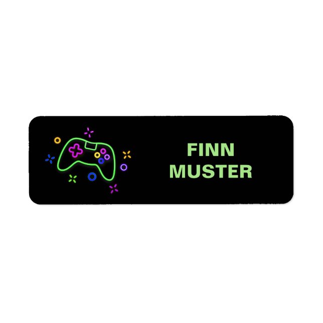 Name Stickers Square - Game Controller (Front)
