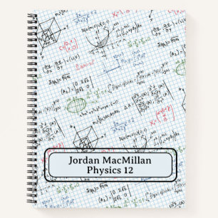 Name Subject Math Physics Engineering Equations  Notebook