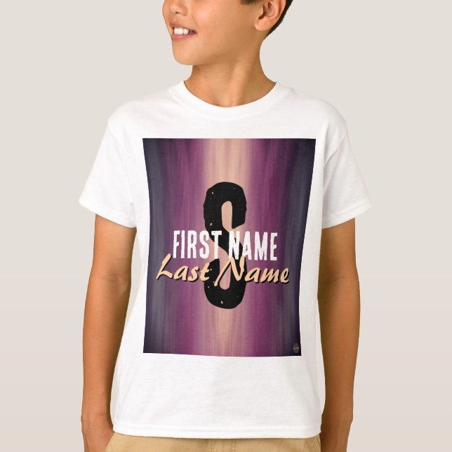 Name T-Shirt with Purple HAMbWG (Front)