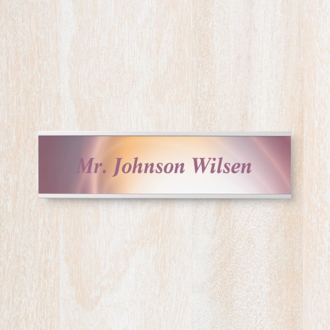 Name Tag Door Sign (Front)