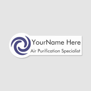 Name Tag for Air Purification