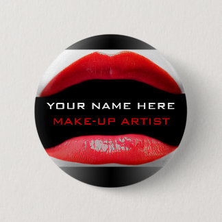 Name Tag For Make-Up Artists 6 Cm Round Badge