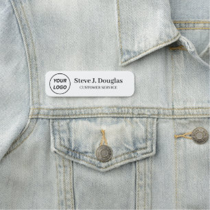 Name Tag   Magnetic Custom Logo Team Staff Badge