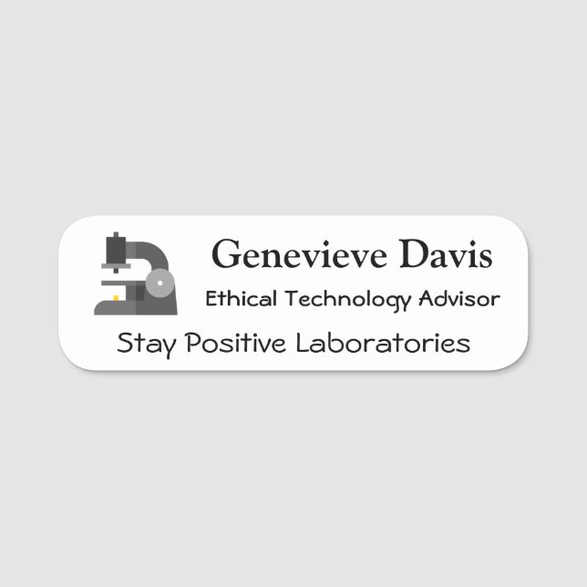 Name Tag Small Business Employee Badge (Front)