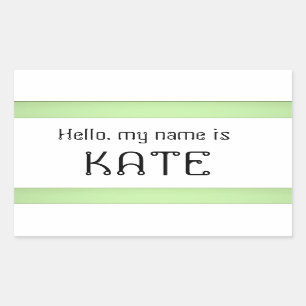 Name tag sticker Hello my name is