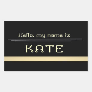 Name tag sticker Hello my name is
