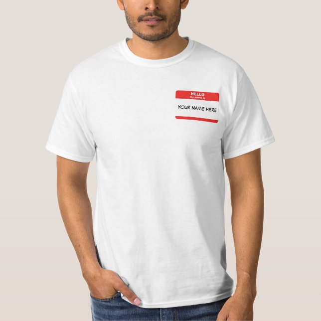 Name Tag T-Shirt (Front)