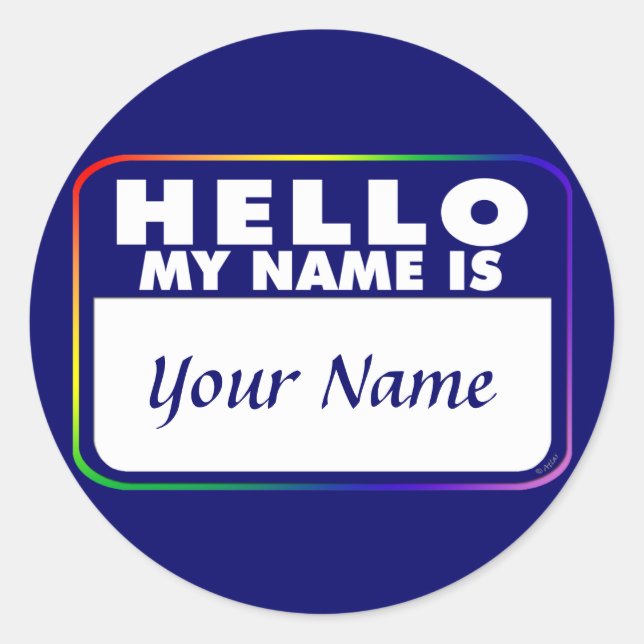 Name Tag Template (Front)