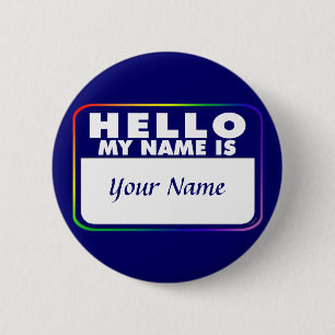 Name Tag Template 6 Cm Round Badge