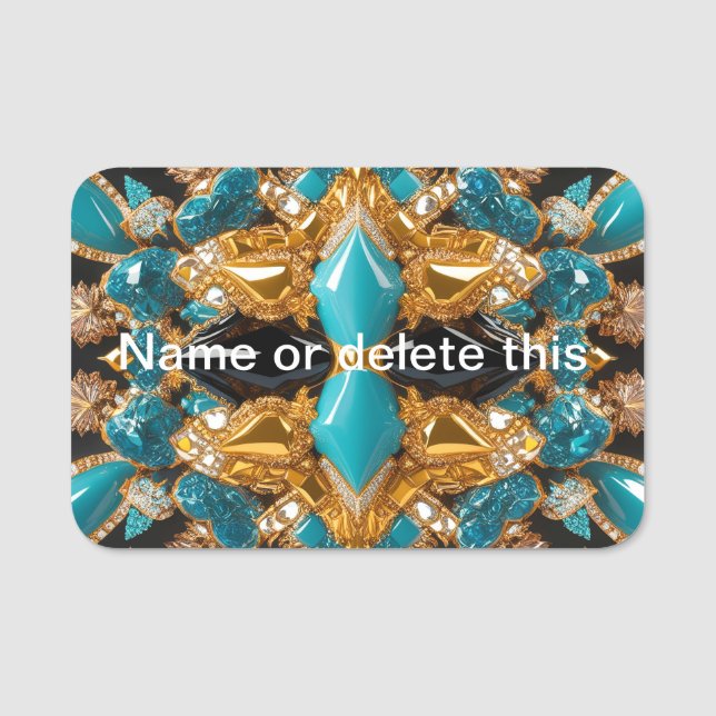 Name tag with Bahamas Colours (Front)