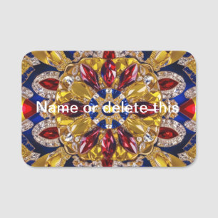 Name tag with Colombian Colours