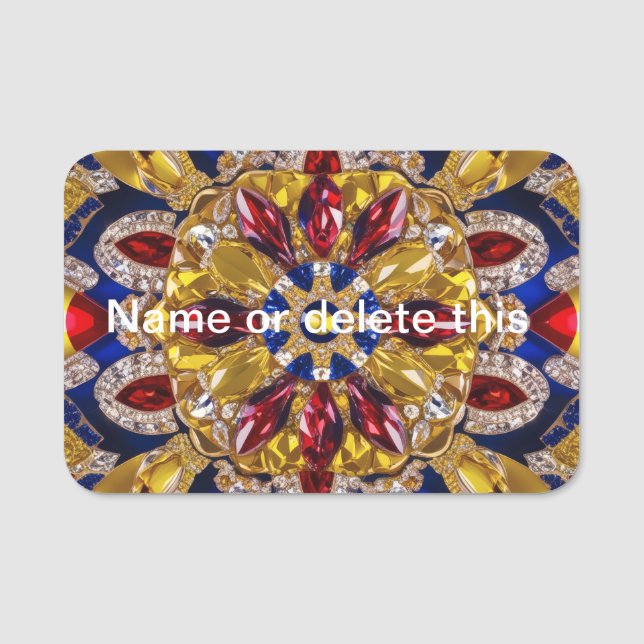 Name tag with Colombian Colours (Front)