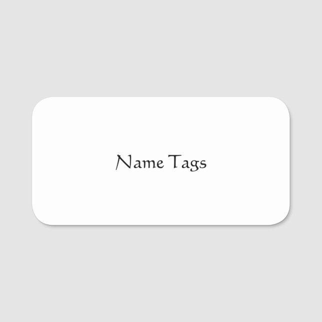 Name tags (Front)