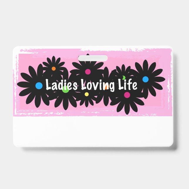 Name tags!  ID badge (Front)