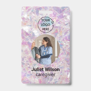 name tags nice caregiver id badge	 badge