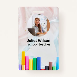 name tags teacher id badge ID badge