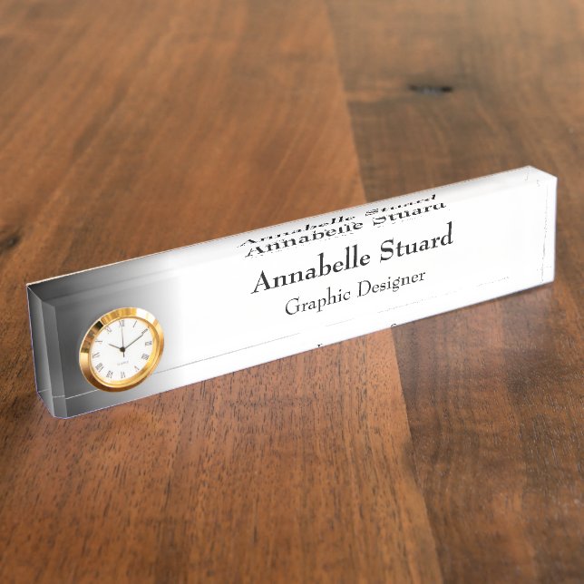 Name Template Business Card Nameplate (Side)