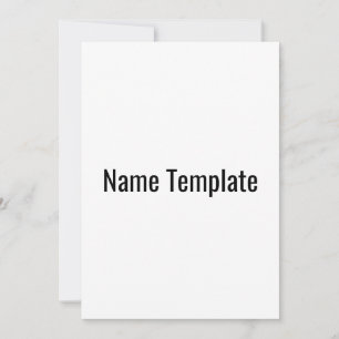Name Template Test
