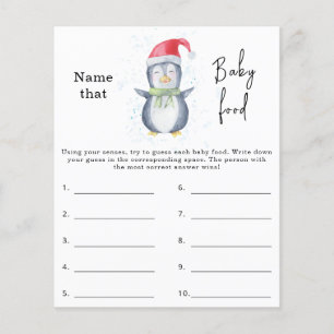 Name that baby food - baby shower game