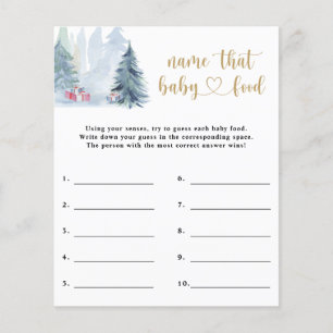 Name that baby food - baby shower game