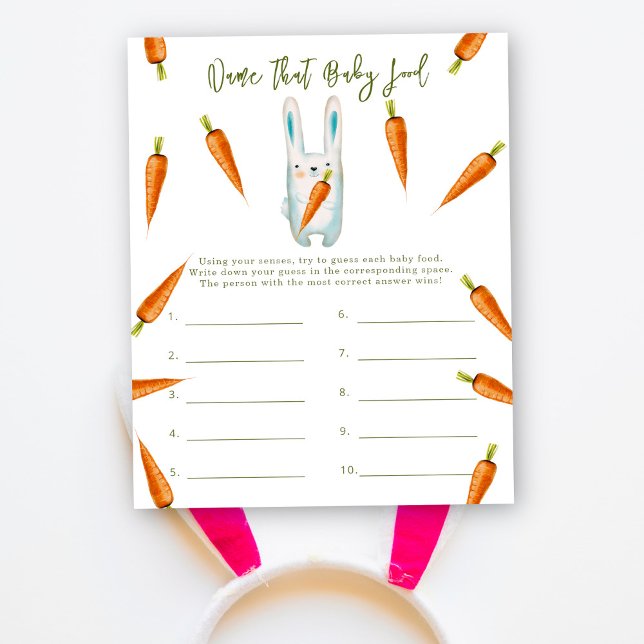 Name that baby food - bunny baby shower game (Creator Uploaded)