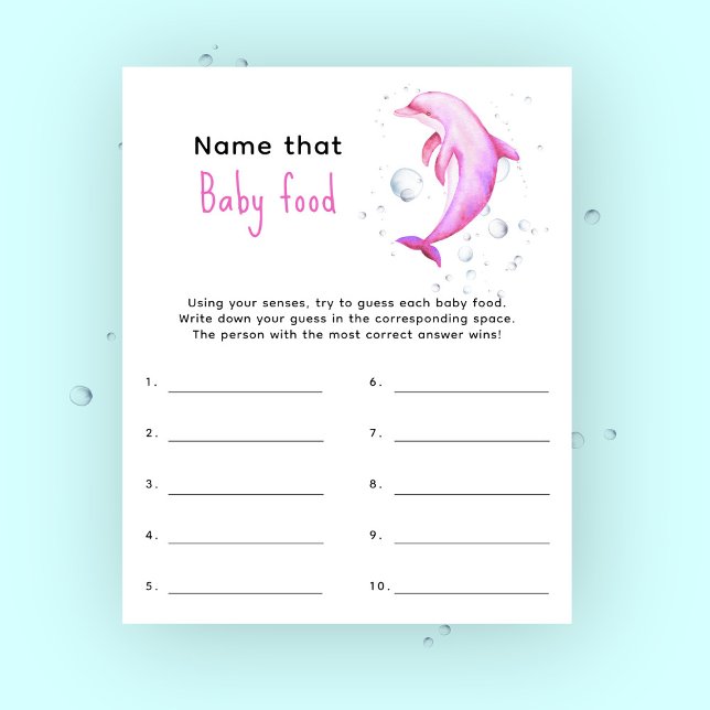 Name that baby food - nautical baby shower game (Creator Uploaded)