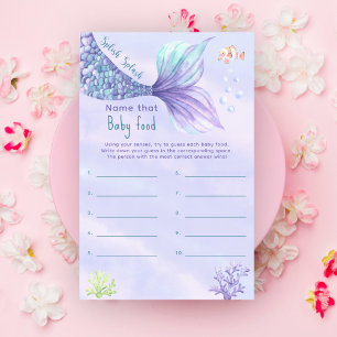 Name that baby food Ocean baby shower game