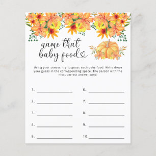 Name that baby food shower game