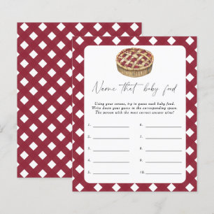 Name that baby food shower game - Pie