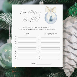 Name that song baby - Winter Baby shower game